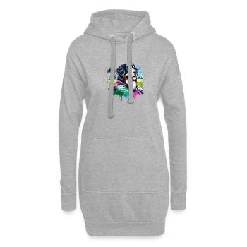 Bernhardiner Lustiges Golf Design Für Golfer - Hoodie-Kleid - Grau meliert - Vorne
