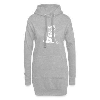 Lustiger Otter Golfer Golf Golfen - Hoodie-Kleid - Grau meliert - Vorne
