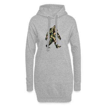 Foulée de Sasquatch de camouflage - Sweat-shirt à capuche long Femme - gris chiné - Devant