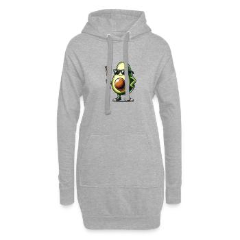 Global - Plantilla Negra sin Japón - Sudadera vestido con capucha - gris jaspeado - delante