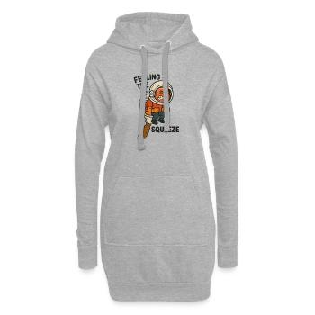 toilette selle toilette drôle astronaute enfants - Sweat-shirt à capuche long Femme - gris chiné - Devant
