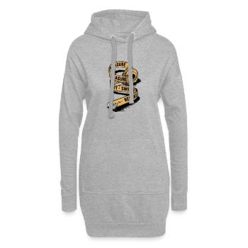 Mesure Coupe Jurez Répétition Travail du bois Menuisier - Sweat-shirt à capuche long Femme - gris chiné - Devant