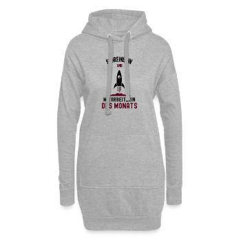 Mitarbeiterin des Monats Schreinerin Schreiner - Hoodie-Kleid - Grau meliert - Vorne