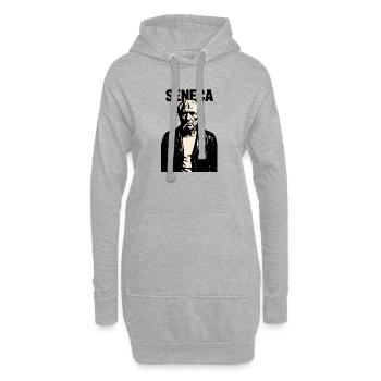 Seneca Stoischer Philosoph Rebell Porträt - Hoodie-Kleid - Grau meliert - Vorne