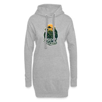 Pfälzer Wald – Mystische Kulturlandschaft - Hoodie-Kleid - Grau meliert - Vorne