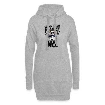 Si vous demandez comme ça, non. - Sweat-shirt à capuche long Femme - gris chiné - Devant