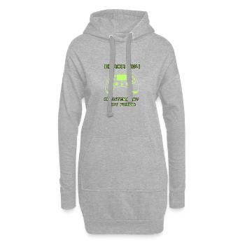 Erreur 404 : Contre-jeu non trouvé | Joueur drôle - Sweat-shirt à capuche long Femme - gris chiné - Devant