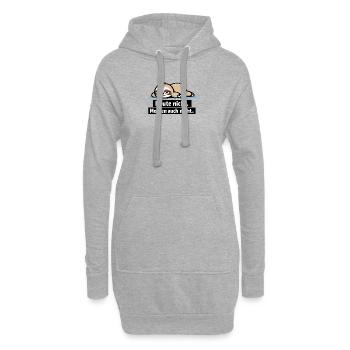 Paresseux paresseux : Pas aujourd’hui - Sweat-shirt à capuche long Femme - gris chiné - Devant