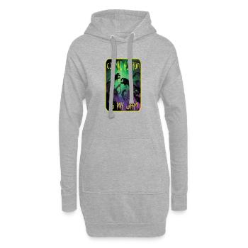 Kosmischer Horror ist mein Ding. - Hoodie-Kleid - Grau meliert - Vorne