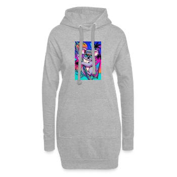Koala - Hoodie Dress - heather grey - Front