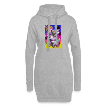 Koala - Hoodie-Kleid - Grau meliert - Vorne