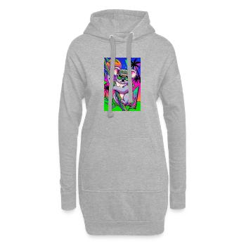 Koala - Hoodie-Kleid - Grau meliert - Vorne