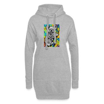 Koala - Hoodie-Kleid - Grau meliert - Vorne