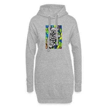Koala - Hoodie-Kleid - Grau meliert - Vorne