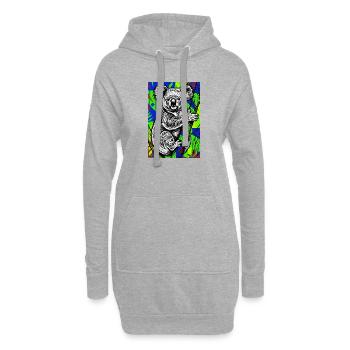 Koala - Hoodie-Kleid - Grau meliert - Vorne