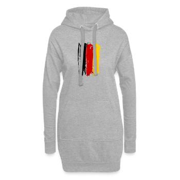 DEUTSCHLAND GERMANY EUROPA DEUTSCHE SPORT FAN - Hoodie-Kleid - Grau meliert - Vorne