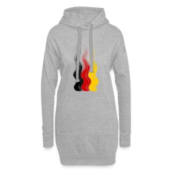 ALLEMAGNE ALLEMAGNE EUROPE FAN DE SPORT ALLEMAND - Sweat-shirt à capuche long Femme - gris chiné - Devant