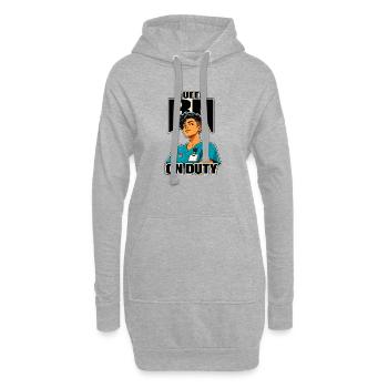 RN pride infirmier queer infirmière en service, badge buddy nurse gift - Sweat-shirt à capuche long Femme - gris chiné - Devant