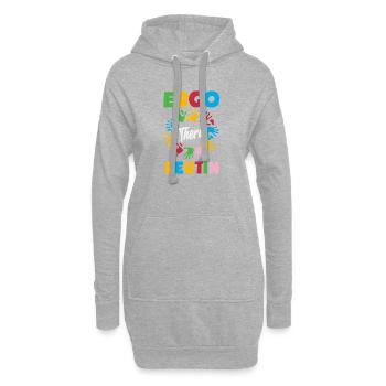 Occupational Therapist Colorful Hands - Hoodie Dress - heather grey - Front