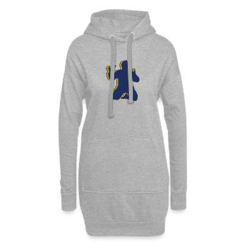Floorball - Sweat-shirt à capuche long Femme - gris chiné - Devant