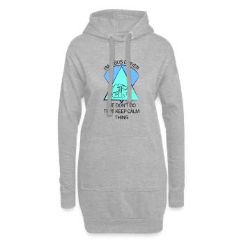 Bus Busfahrer Schulbus Autobus Busfahrerin - Hoodie-Kleid - Grau meliert - Vorne