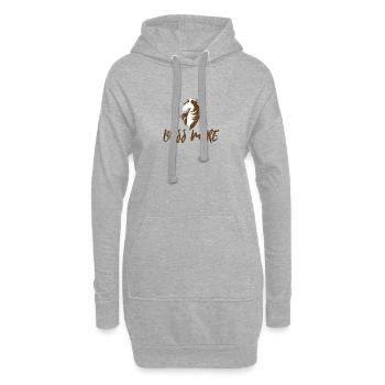 Équitation, équestre, poney, cadeau cheval, équitation - Sweat-shirt à capuche long Femme - gris chiné - Devant