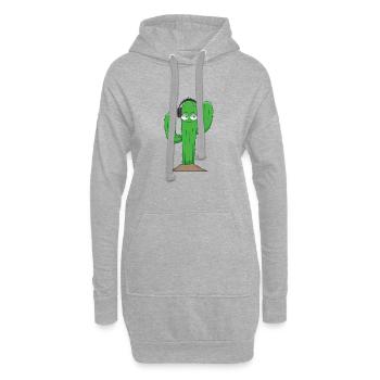 CDMO Cactus - Hoodie-Kleid - Grau meliert - Vorne