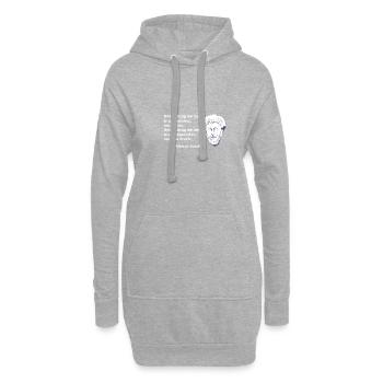 Marcus Aurelius Zitat Philosophie Philosoph Stoic - Hoodie-Kleid - Grau meliert - Vorne