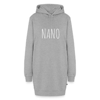 nano - Hoodie-Kleid - Grau meliert - Vorne