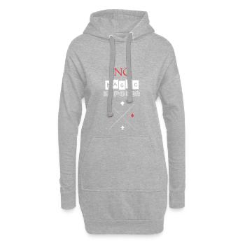 Poker - Hoodie-Kleid - Grau meliert - Vorne