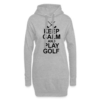 Keep Calm And Play Golf Golf Player Golfing Driver - Hoodie-Kleid - Grau meliert - Vorne