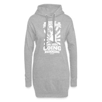 Running Jogging Sports Racing Training Gift - Sweat-shirt à capuche long Femme - gris chiné - Devant