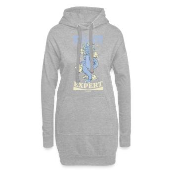 Dragon Expert - Sweat-shirt à capuche long Femme - gris chiné - Devant
