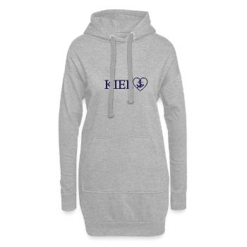 KIEL - Hoodie-Kleid - Grau meliert - Vorne