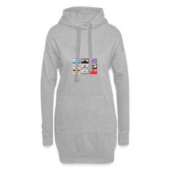 Vintage Stereo Casette Shirt BASF CHROMA Tape - Hoodie-Kleid - Grau meliert - Vorne