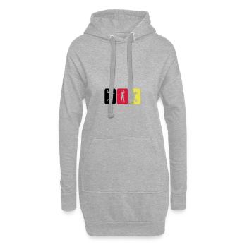 Volleyball Piktogramm Germany - Hoodie-Kleid - Grau meliert - Vorne