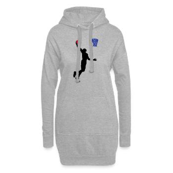 basketball big 3 Farb Vektor - Hoodie-Kleid - Grau meliert - Vorne