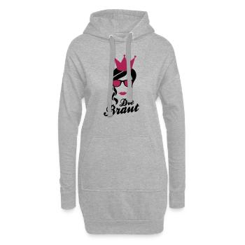 Die Braut - Jga - Hoodie-Kleid - Grau meliert - Vorne