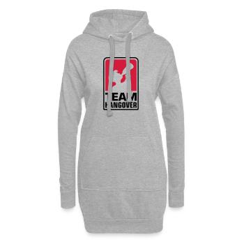 team logo hangover - Hoodie-Kleid - Grau meliert - Vorne