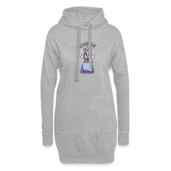 boarische braut - team braut - braut geschenk jga - Hoodie-Kleid - Grau meliert - Vorne