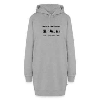 Idée drôle de canoéiste d'aviron de cadeau de canoë de kayak - Sweat-shirt à capuche long Femme - gris chiné - Devant