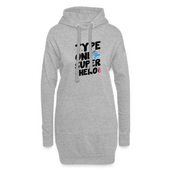Insuline Junkie Diabète diabétique Sucre de type 1 - Sweat-shirt à capuche long Femme - gris chiné - Devant