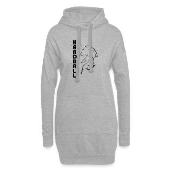 Icône du symbole de l’équipe du club sportif de handball - Sweat-shirt à capuche long Femme - gris chiné - Devant