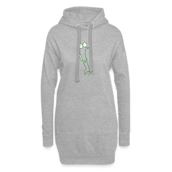 Cafard © Chyropterum Innoxius - Sweat-shirt à capuche long Femme - gris chiné - Devant