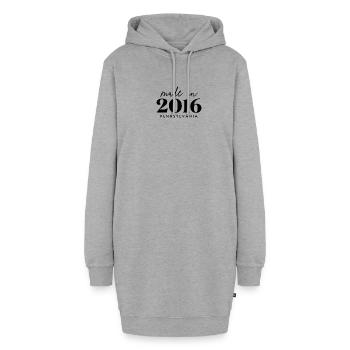 Fabriqué en 2016 en Pennsylvanie. Fête d’anniversaire mignonne - Sweat-shirt à capuche long Femme - gris chiné - Devant