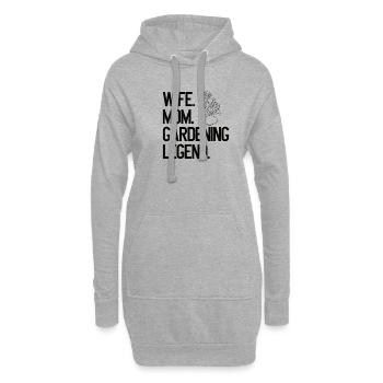 Garden Girls Jardinier Femmes Enfants Femme - Sweat-shirt à capuche long Femme - gris chiné - Devant