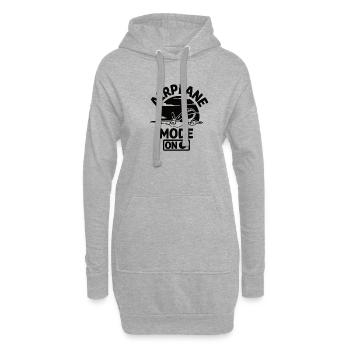 Pilote d’avion volant Sport Idée cadeau - Sweat-shirt à capuche long Femme - gris chiné - Devant