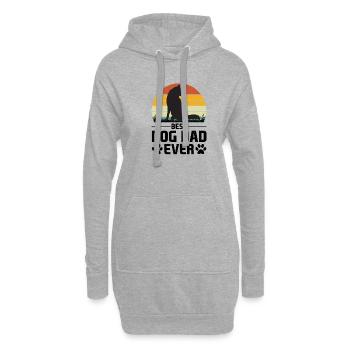 Propriétaire de chien Propriétaire de chien Propriétaire de chien Amoureux des chiens Gassi - Sweat-shirt à capuche long Femme - gris chiné - Devant