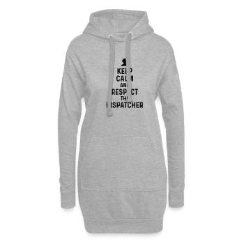 Meilleur devis de répartiteur Profession de cadeau Logistique - Sweat-shirt à capuche long Femme - gris chiné - Devant