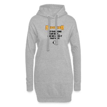 Bester Disponent Spruch Geschenk Beruf Logistik - Hoodie-Kleid - Grau meliert - Vorne